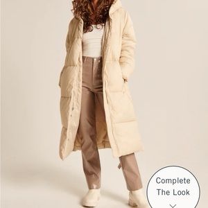 Abercrombie and Fitch Long Puffer Jacket